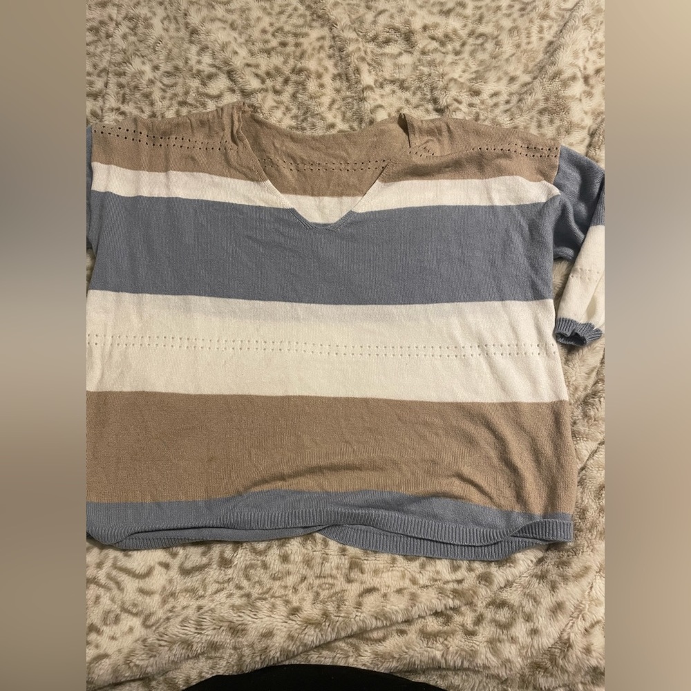 Cozy holey sweater